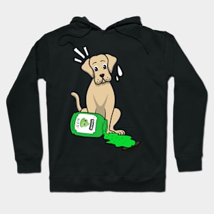 Funny big Dog Spilled Wasabi Sauce Hoodie